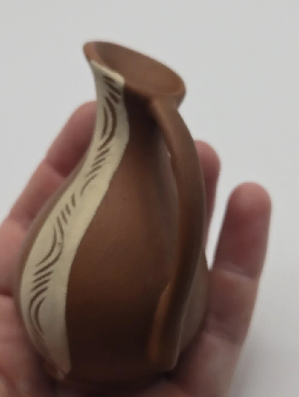 Vintage West Germany Mini Vase Pottery Marked 303 8 On The Bottom Appx 3.5in